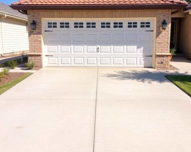Driveway pressure wash after